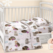 Детское постельное белье Пушистики (для новорожденных)