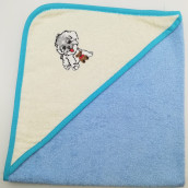 Детское полотенце Собачка цвет: голубой (70х70 см)