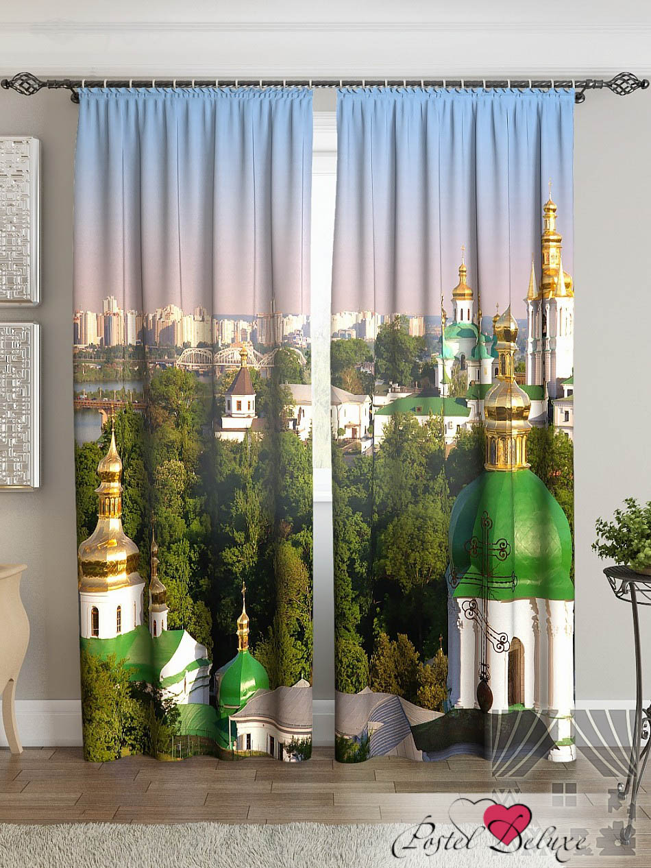 Шторы ТомДом Фотошторы Золотые Купола