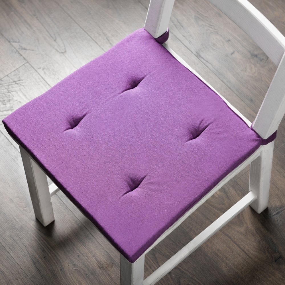 Подушка на стул Billi Цвет: Фиолетовый (37х42 (2 шт)), размер 37х42 (2 шт) pas575729 Подушка на стул Billi Цвет: Фиолетовый (37х42 (2 шт)) - фото 1