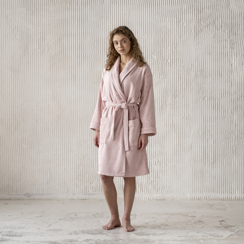 Банный халат Тао цвет: серо-розовый (XL), размер xL pas920493 Банный халат Тао цвет: серо-розовый (XL) - фото 1