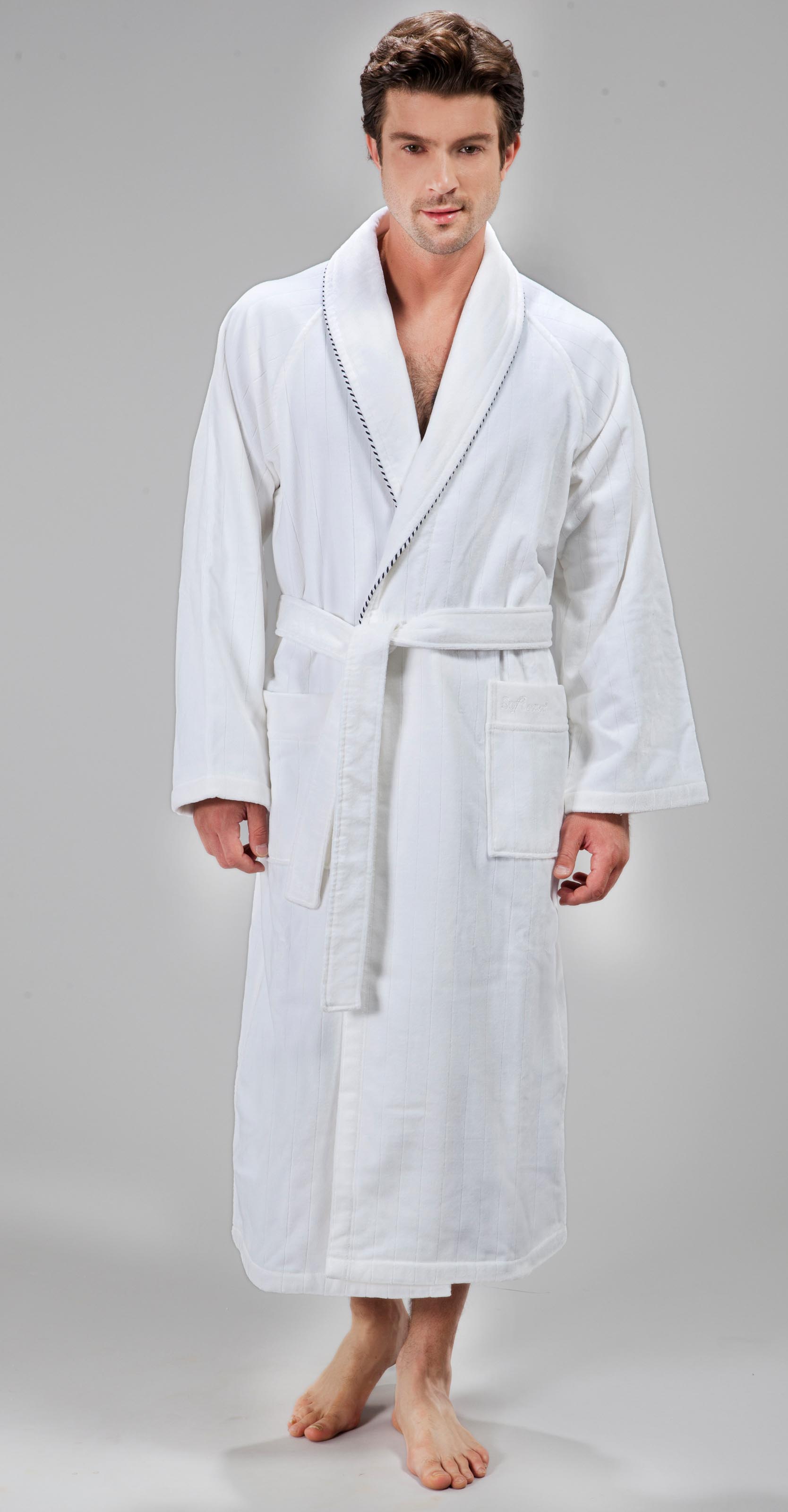 Банный халат Stacy Цвет: Белый (M), размер M sfc669832 Банный халат Stacy Цвет: Белый (M) - фото 1
