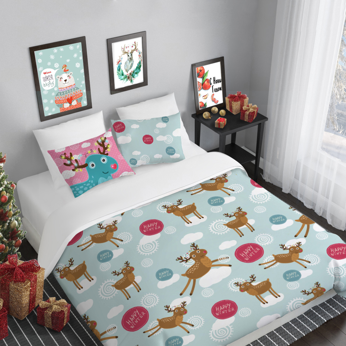 Комплекты постельного белья Peach Постельное белье Winter Wonderland (1,5 спал.) winter wonderland patterns