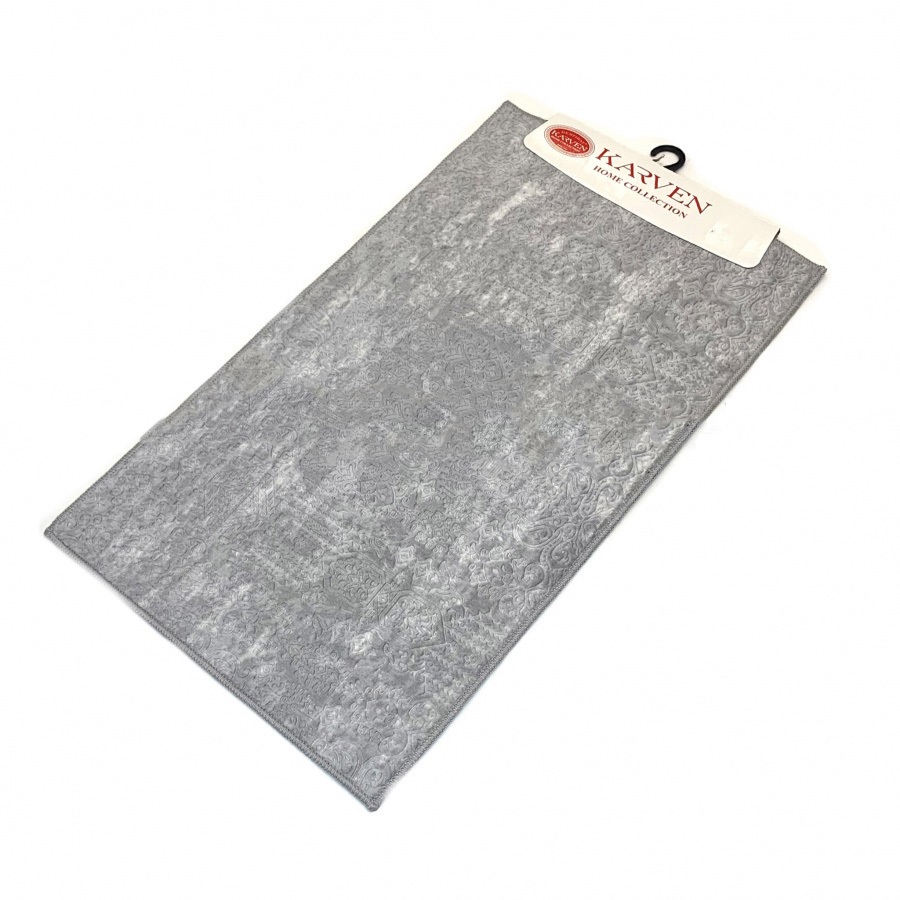Коврик для ванной Kerra цвет: серый (50х60 см,60х100 см), размер 60х100 см, 50х60 см