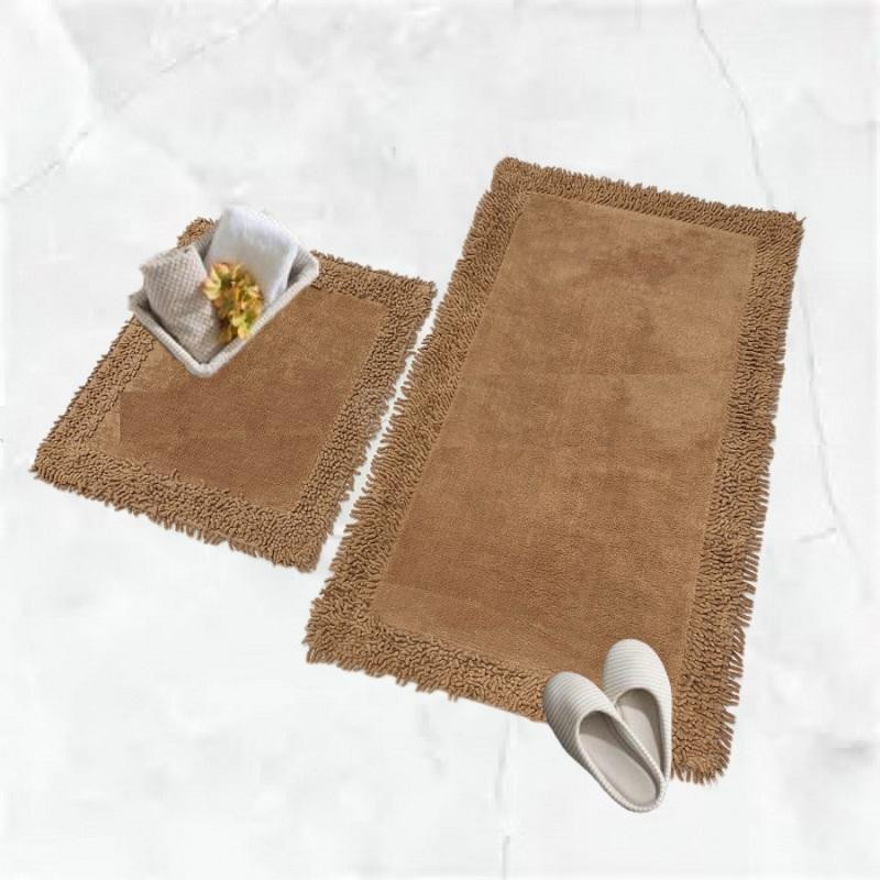 Коврик для ванной Sharmel цвет: коричневый (50х60 см,60х100 см), размер 60х100 см, 50х60 см