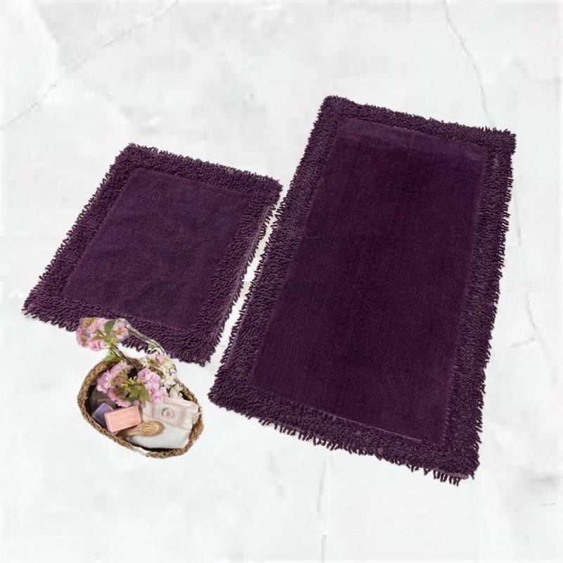 Коврик для ванной Stasia цвет: фиолетовый (50х60 см,60х100 см), размер 60х100 см, 50х60 см