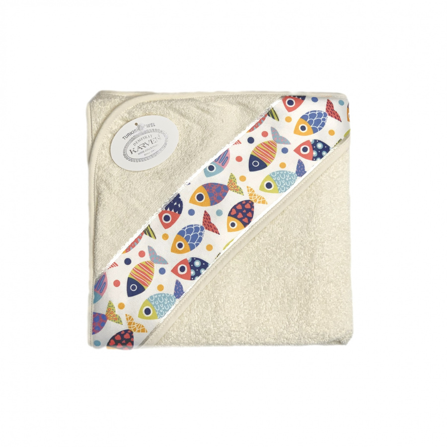 Детское полотенце Алтея цвет: кремовый (90х90 см), размер 90х90 см