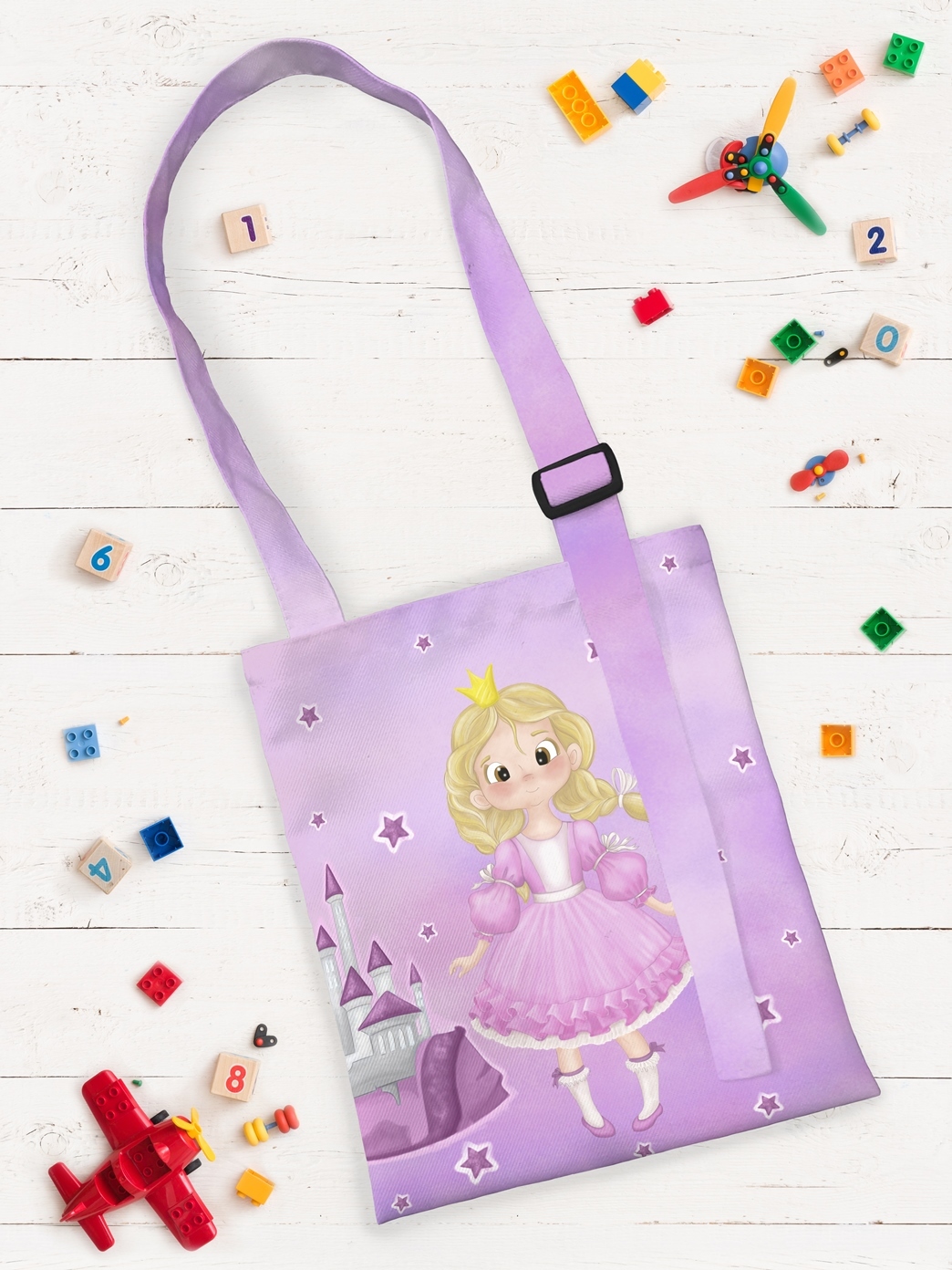 Детская сумка шоппер Принцесса (21х25 см), размер 21х25 см