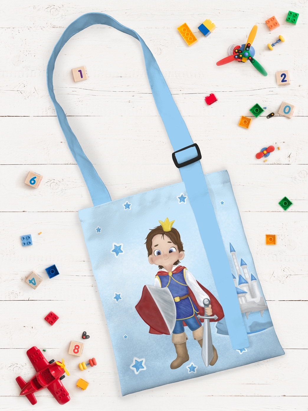 Детская сумка шоппер Принц (21х25 см), размер 21х25 см