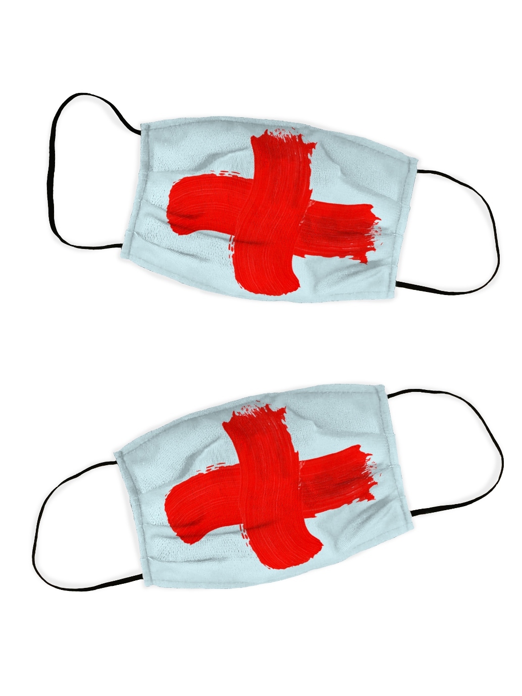 Защитная маска Крест (10х16 см - 2 шт), размер 10х16 см - 2 шт sfx660664 Защитная маска Крест (10х16 см - 2 шт) - фото 1
