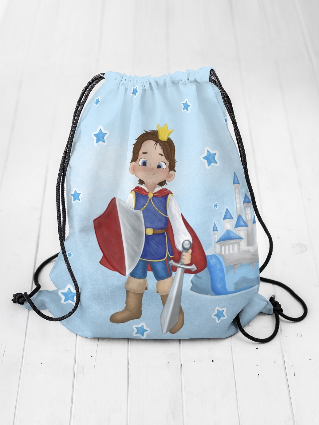 Детский рюкзак-мешок Принц (35х45 см), размер 35х45 см