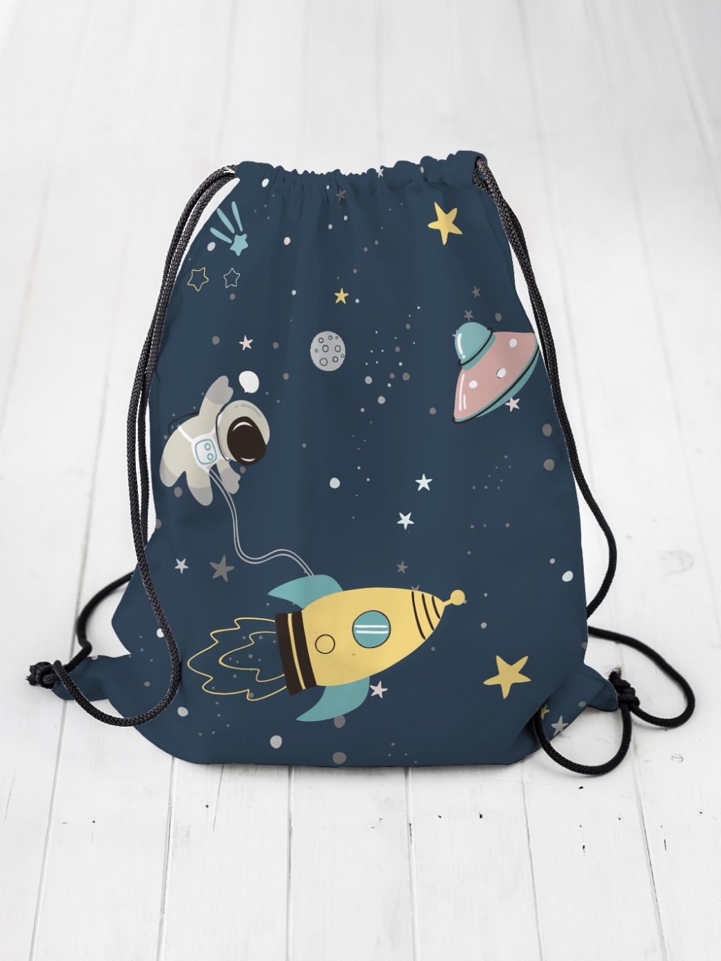 Детский рюкзак-мешок Космос (35х45 см), размер 35х45 см