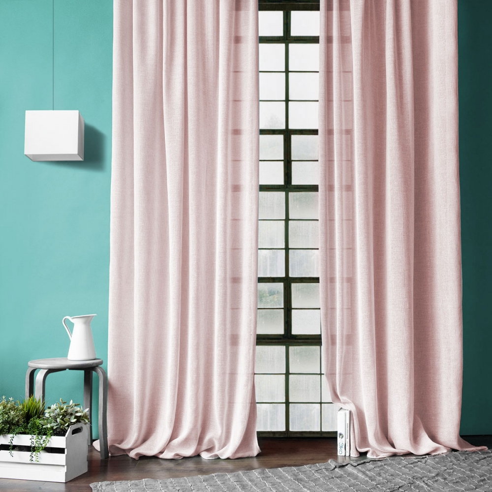 Классические шторы Dgudi Цвет: Розовый, размер {}{} pas616101 - фото 1