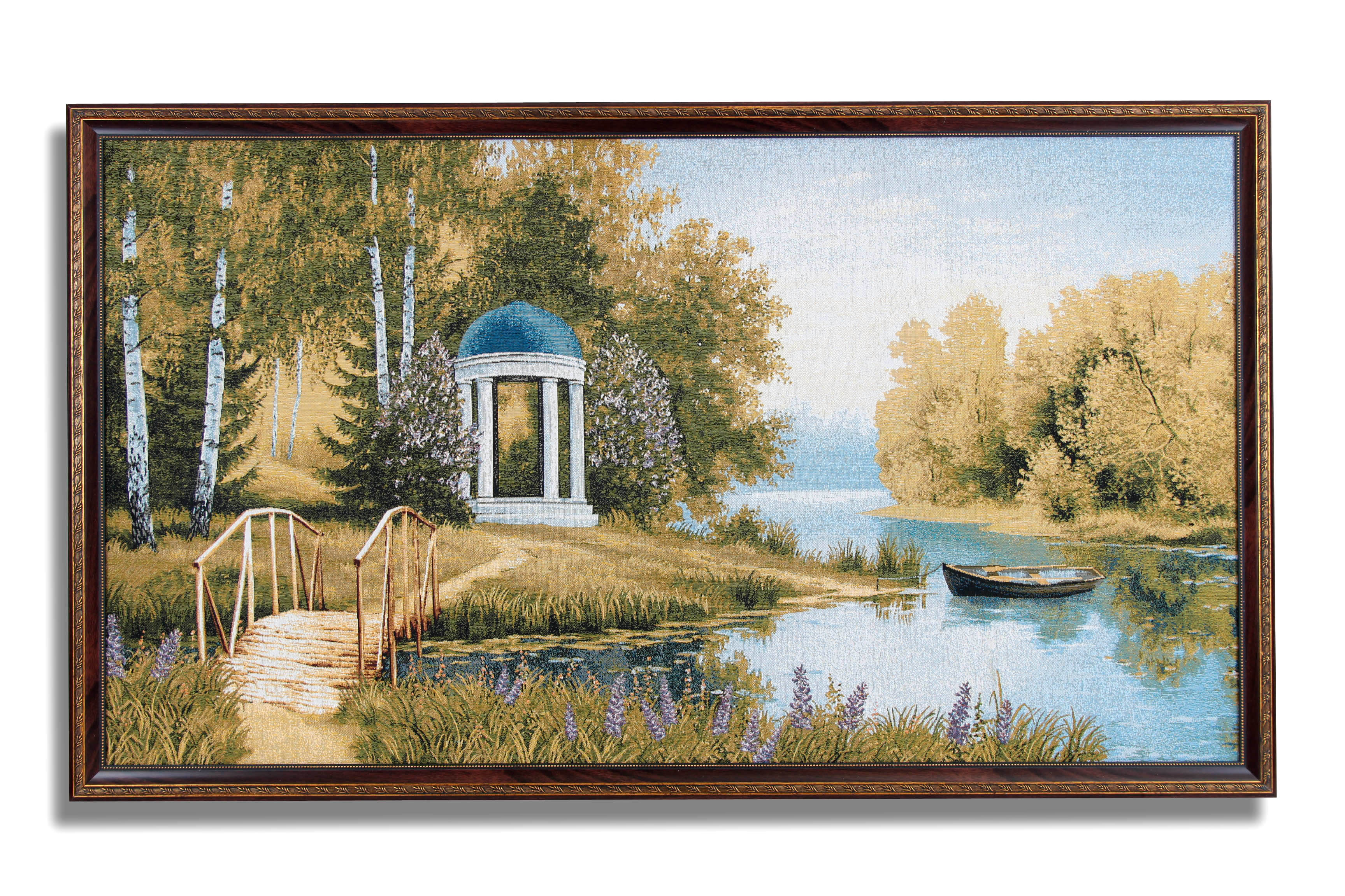 Картина Беседка В Парке Лето (75х129 см), размер 75х129 см
