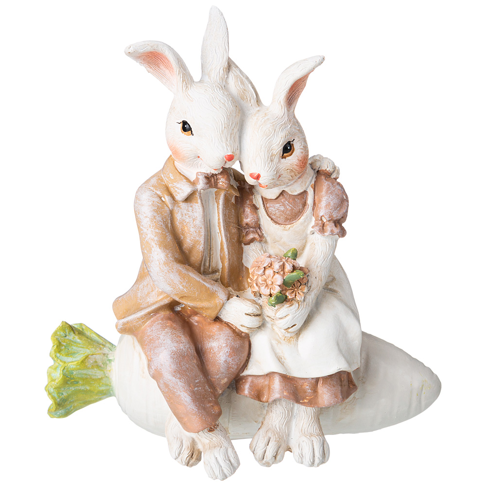 Статуэтка Кролики (13х7х14 см), размер 13х7х14 см