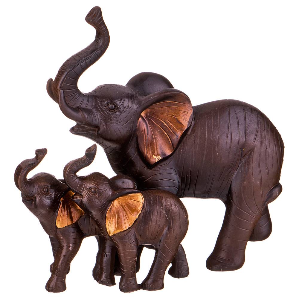 Статуэтка Слоны (11х6х11 см), размер 11х6х11 см lfr961661 Статуэтка Слоны (11х6х11 см) - фото 1