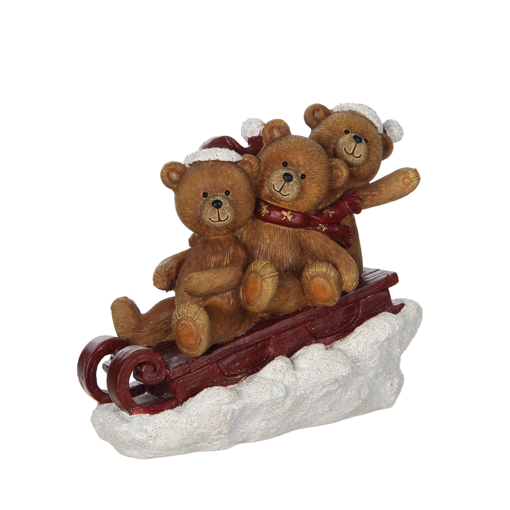 

{} Фигурка Мишки в санях (6х11х14 см)
