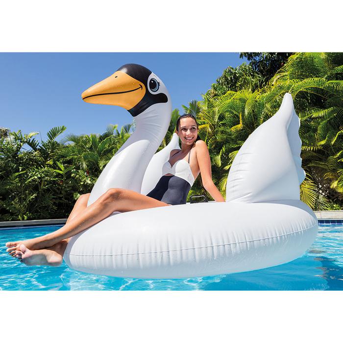 Игрушка для плавания надувная Лебедь (147х152х194 см), размер 147х152х194 см, цвет белый
