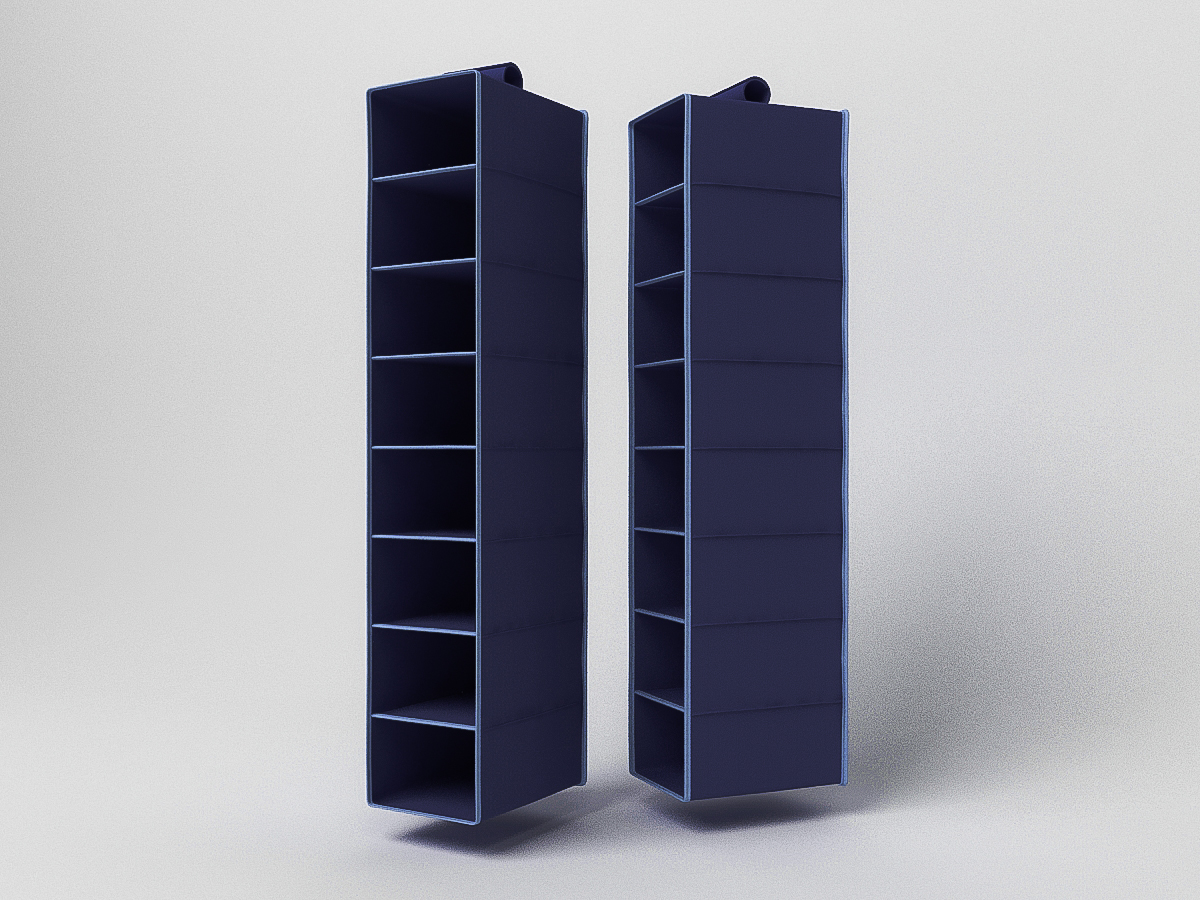 Подвесной кофр-органайзер для обуви и бытовых мелочей Классик цвет: синий (22х30х120 см) CoFreT cfr406832