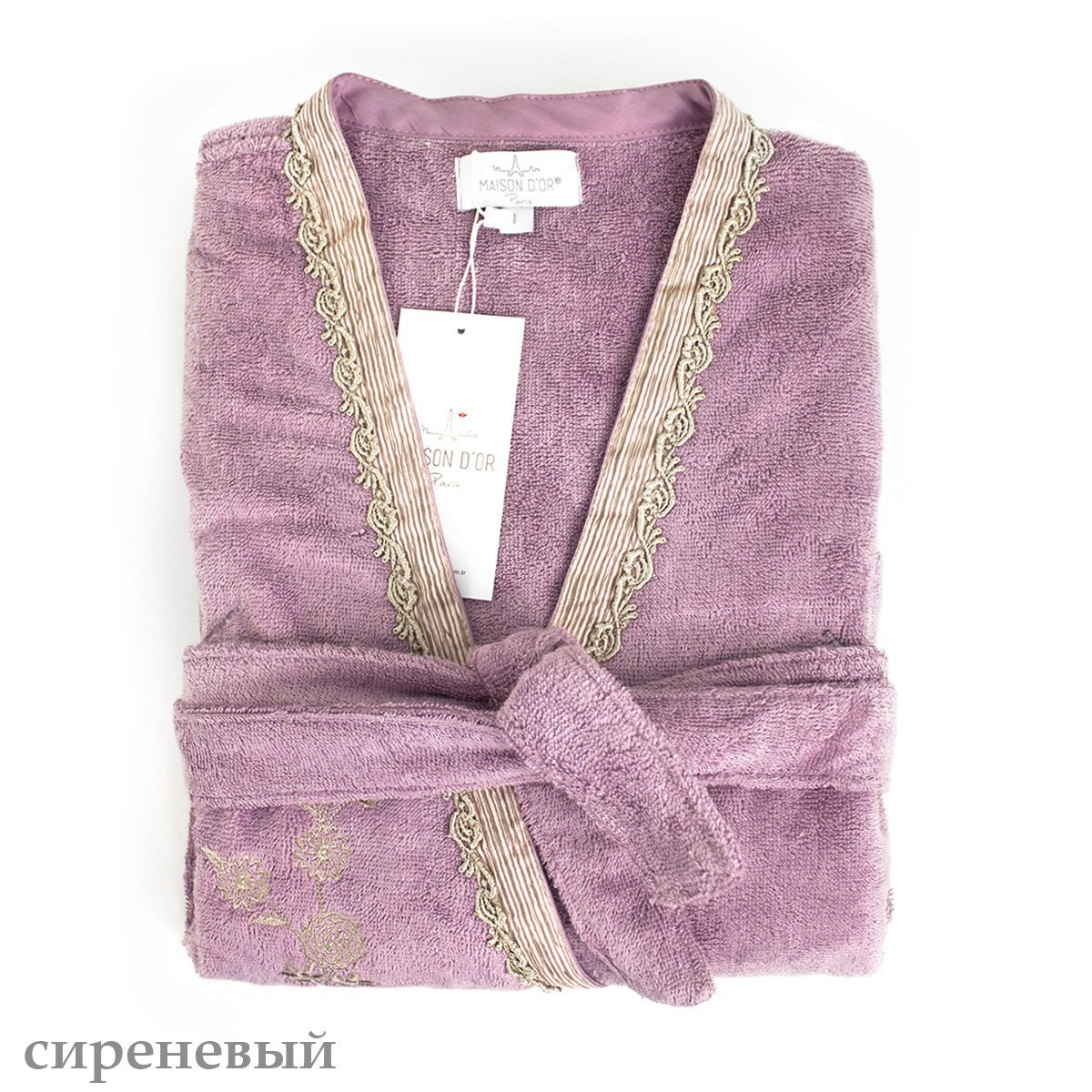 Банный халат Sidney цвет: фиолетовый (M) Maison D'or