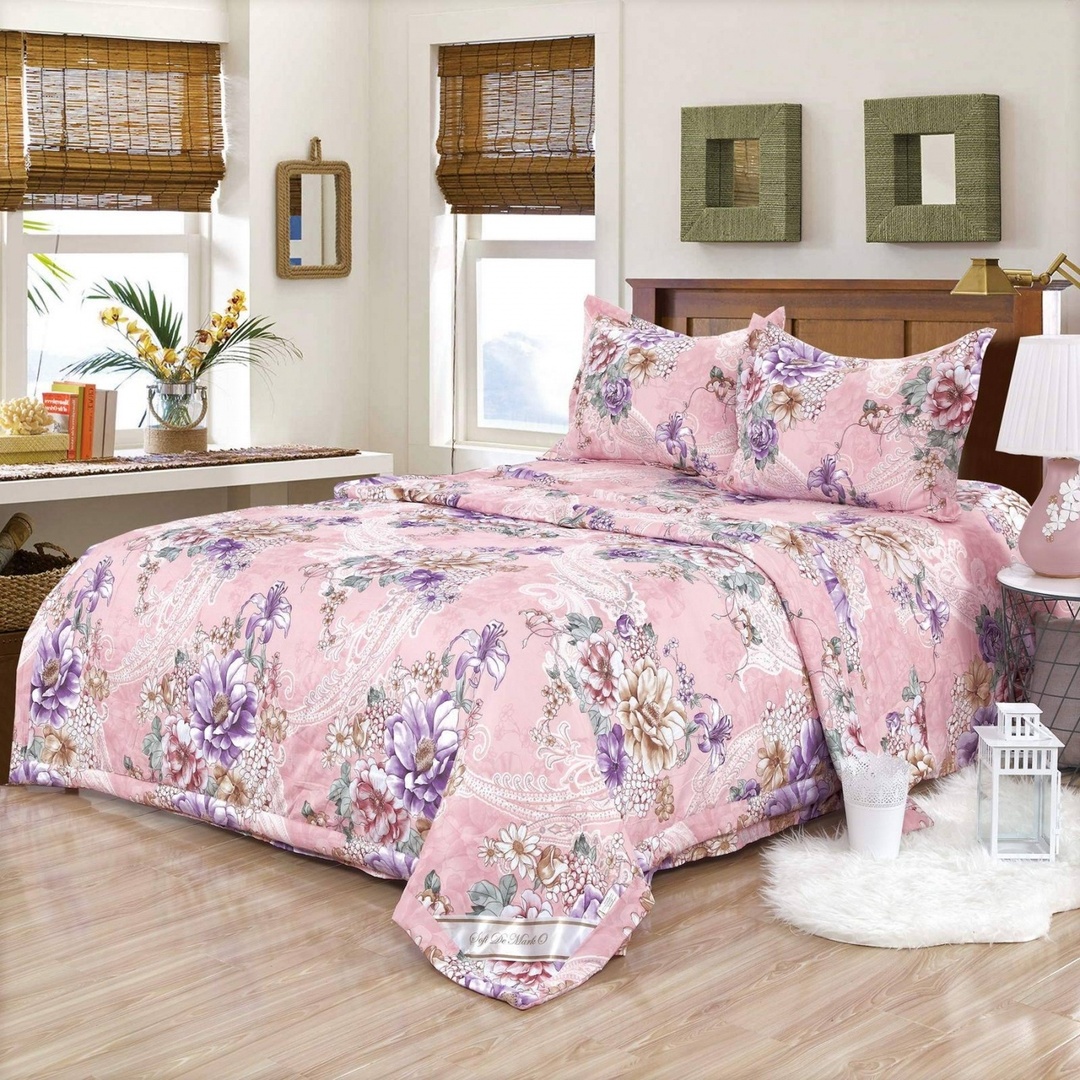 Постельное белье с одеялом Прима Цвет: Розовый (1,5 спал.), размер 50х70 (1 шт) sofi715025 Постельное белье с одеялом Прима Цвет: Розовый (1,5 спал.) - фото 1