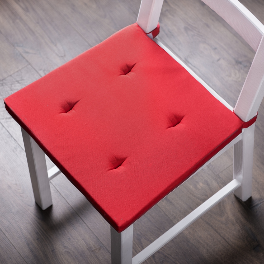 Подушка на стул Billi Цвет: Красный (37х42 (2 шт)), размер 37х42 (2 шт) pas575731 Подушка на стул Billi Цвет: Красный (37х42 (2 шт)) - фото 1
