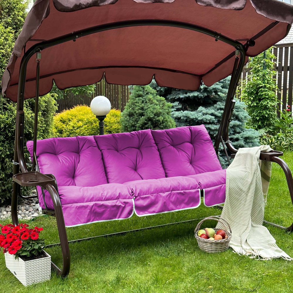 Подушка для качелей Вилли цвет: фиолетовый (50х60х180), размер 50х60х180