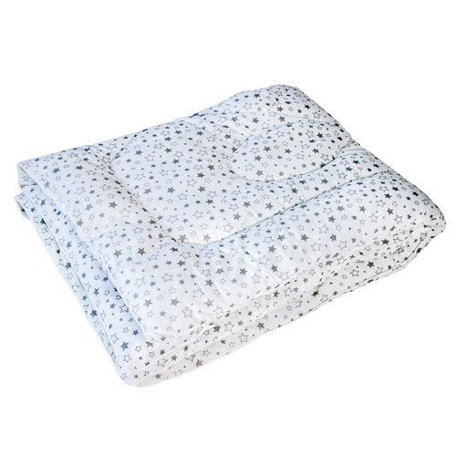 Детское одеяло Звездное небо теплое цвет: серый, белый (110х140 см), размер 110х140 см