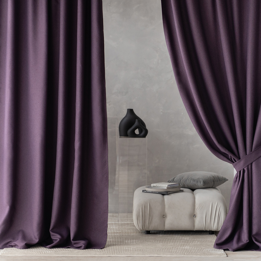 Классические шторы Вандер цвет: фиолетовый pas880044 - фото 1