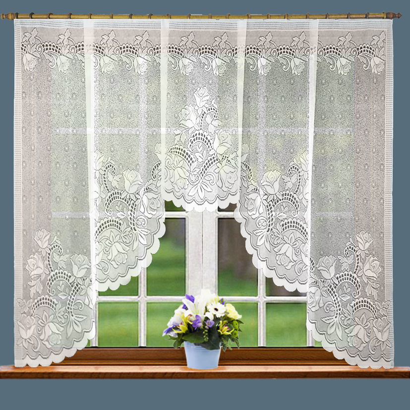 Классические шторы Polly Цвет: Белый, размер {}{} ena511625 - фото 1