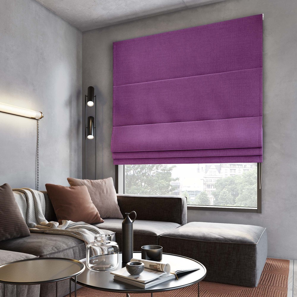 Римские шторы Ибица цвет: фиолетовый (60х175 см - 1 шт), размер 60х175 см - 1 шт pas932920 Римские шторы Ибица цвет: фиолетовый (60х175 см - 1 шт) - фото 1