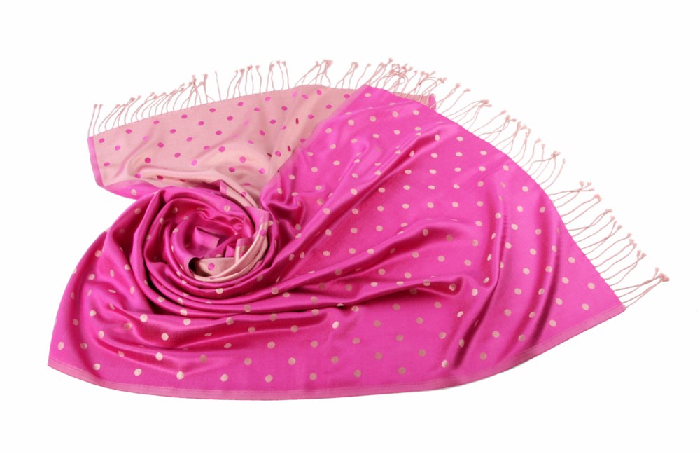 Накидка-палантин Annie Цвет: Бежевый, Розовый (60х180 см), размер 60х180 см