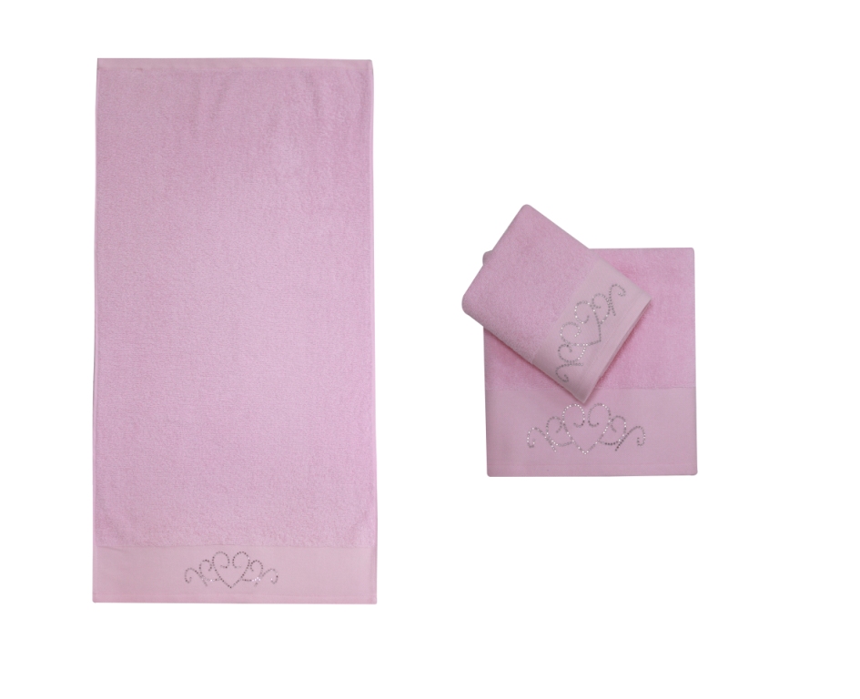 Полотенце Tas Baski Цвет: Розовый (50х90 см), размер 50х90 см rby344026 Полотенце Tas Baski Цвет: Розовый (50х90 см) - фото 1