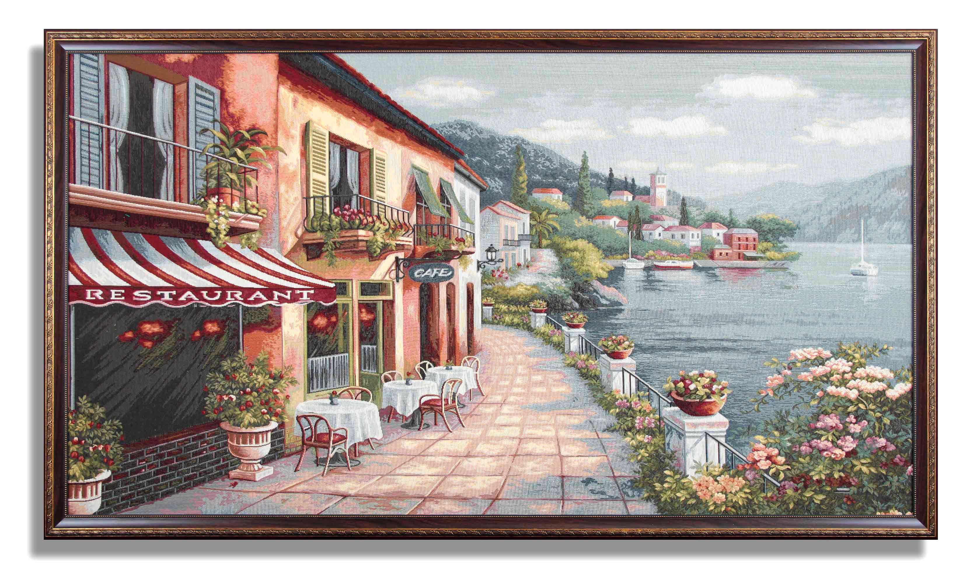 Картина Озеро Комо (77х139 см), размер 77х139 см