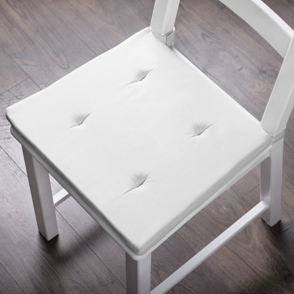 Подушка на стул Billi Цвет: Белый (37х42 (2 шт)), размер 37х42 (2 шт) pas575732 Подушка на стул Billi Цвет: Белый (37х42 (2 шт)) - фото 1