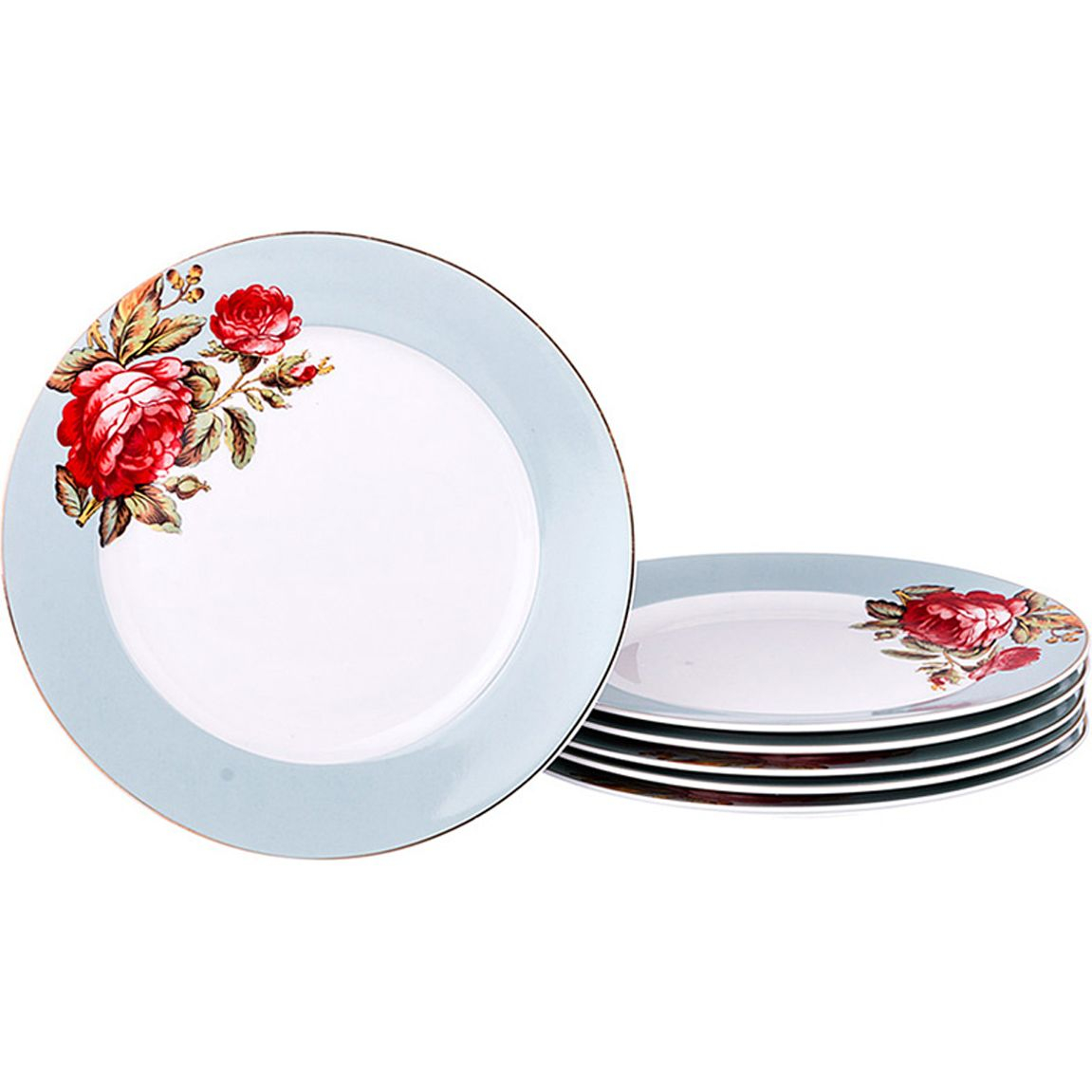 Тарелка десертная Gorden (20 см - 6 шт), размер 20 см - 6 шт, цвет белый lfr407849 Тарелка десертная Gorden (20 см - 6 шт) - фото 1