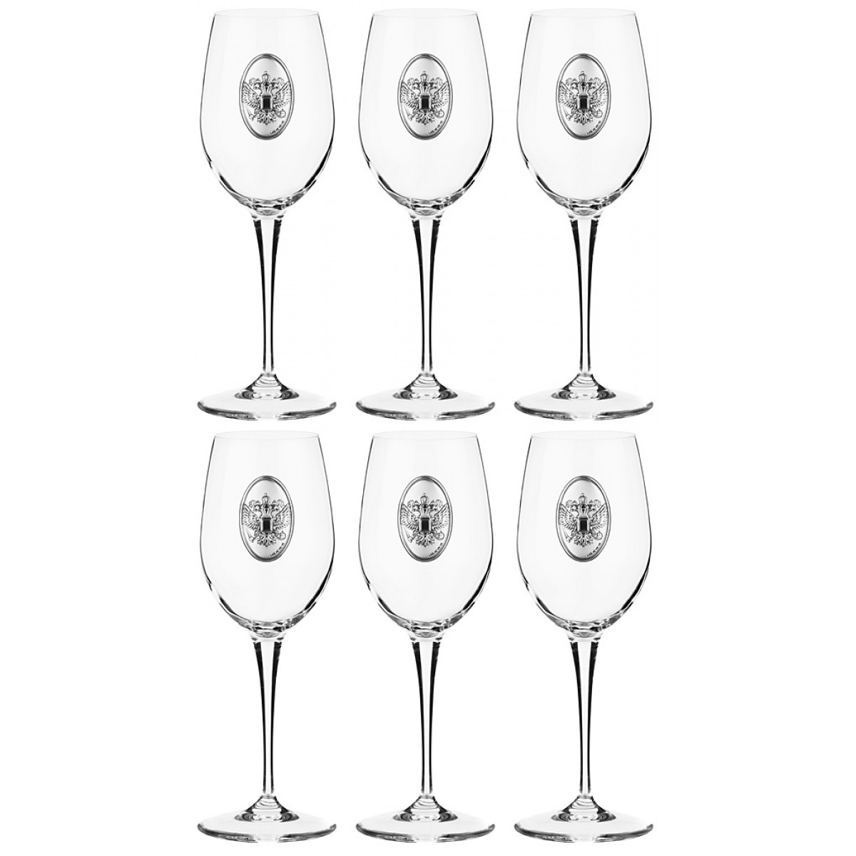 Набор бокалов для вина Россия (22 см - 6 шт), размер 22 см - 6 шт acmp303063 Набор бокалов для вина Россия (22 см - 6 шт) - фото 1