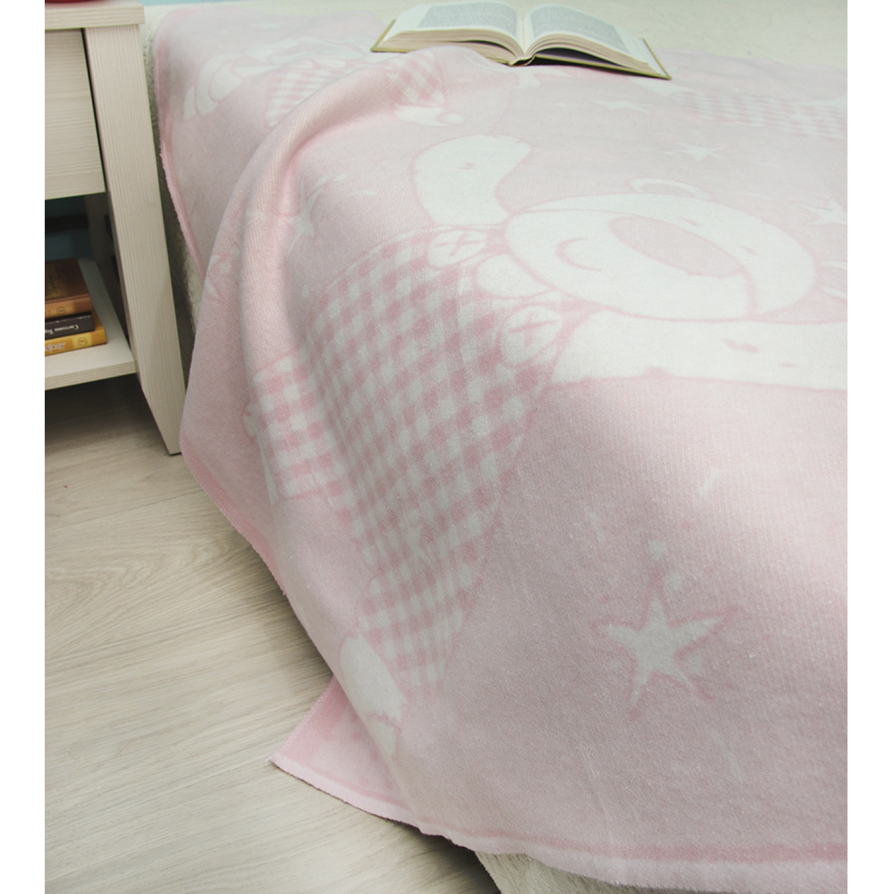 Детское одеяло Mishka Цвет: Розовый (90х100 см)