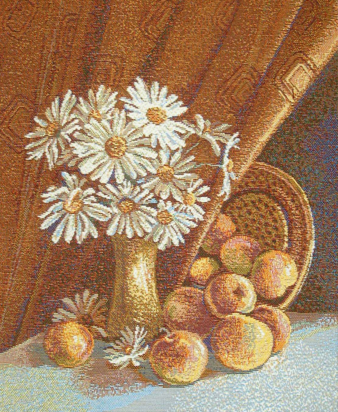 Картина Натюрморт С Ромашками (32х41 см), размер 32х41 см, цвет коричневый