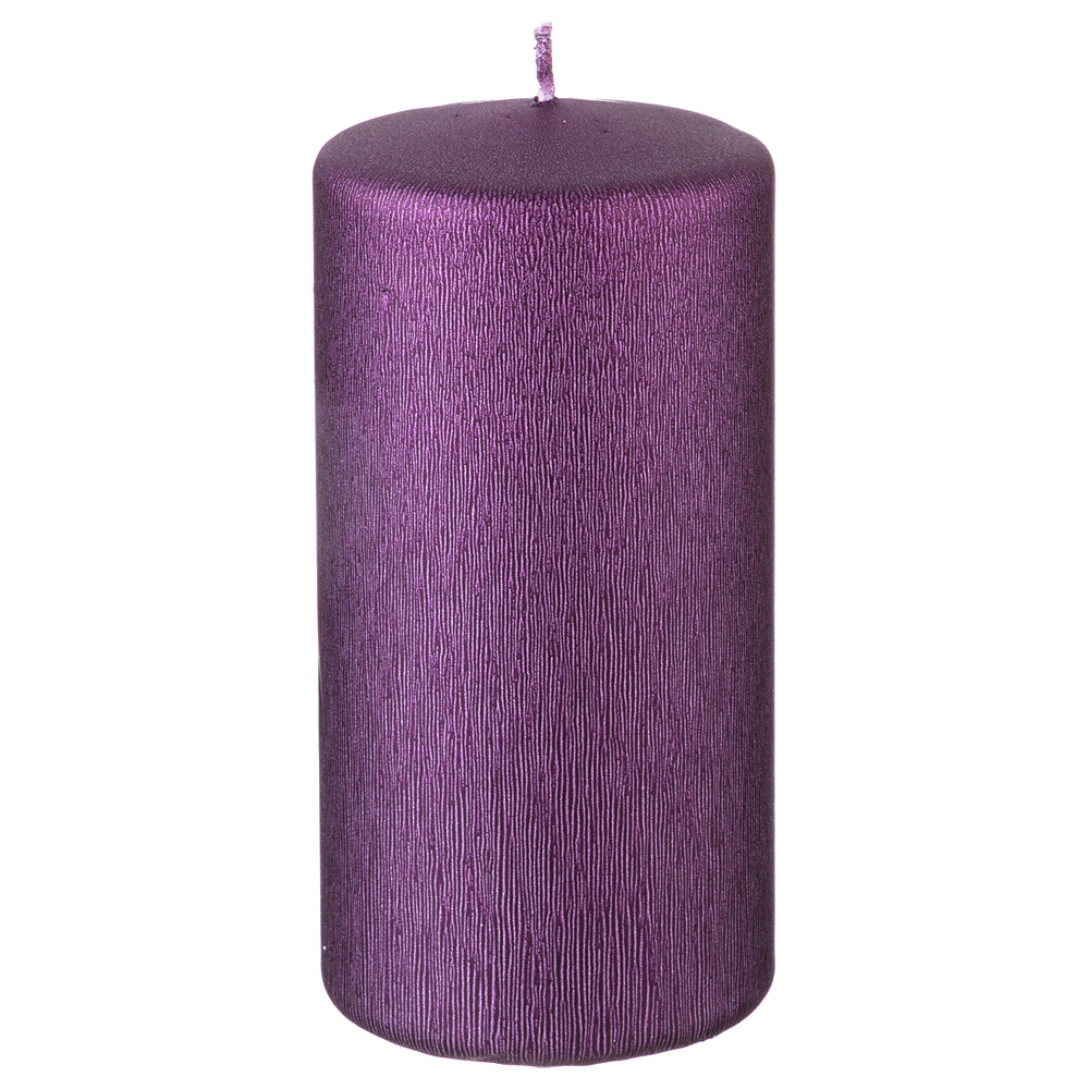 Свеча Barbara (6х15 см), размер 6х15 см, цвет фиолетовый adp387038 Свеча Barbara (6х15 см) - фото 1