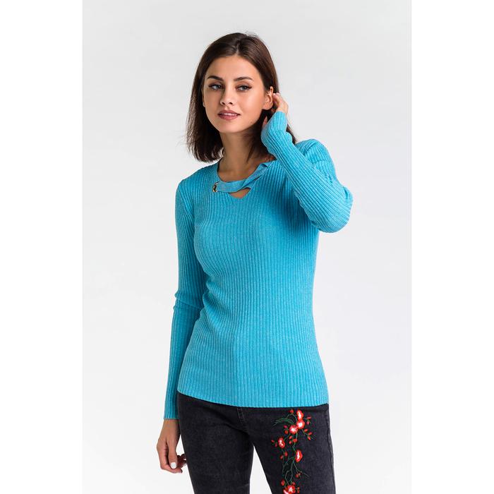 Пуловер Clare Цвет: Голубой (42), размер {}{} mak479150 Пуловер Clare Цвет: Голубой (42) - фото 1
