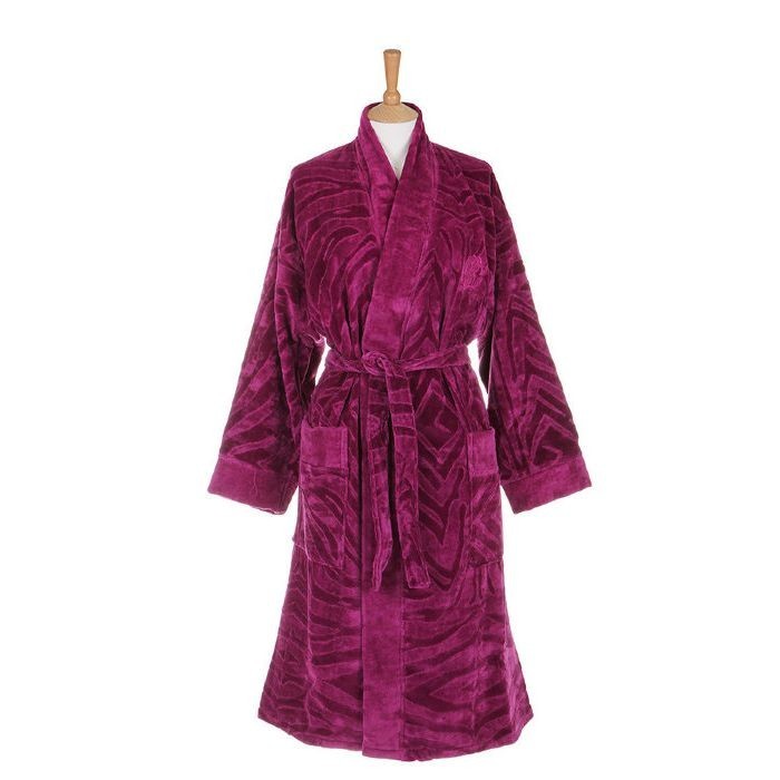 Roberto Cavalli Банный халат Zebrona цвет: фиолетовый (L-XL)