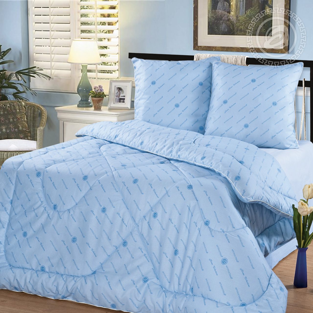 Одеяло Cappello (140х205 см), размер 140х205 см, цвет голубой atp417125 Одеяло Cappello (140х205 см) - фото 1