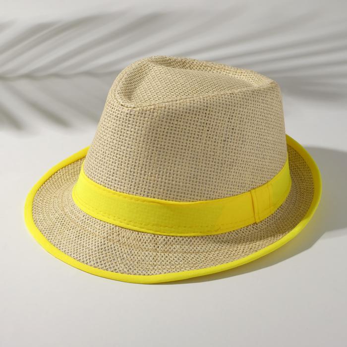 Шляпа женская Drake Цвет: Жёлтый (Размер 56-58) mak489502 Шляпа женская Drake Цвет: Жёлтый (Размер 56-58) - фото 1