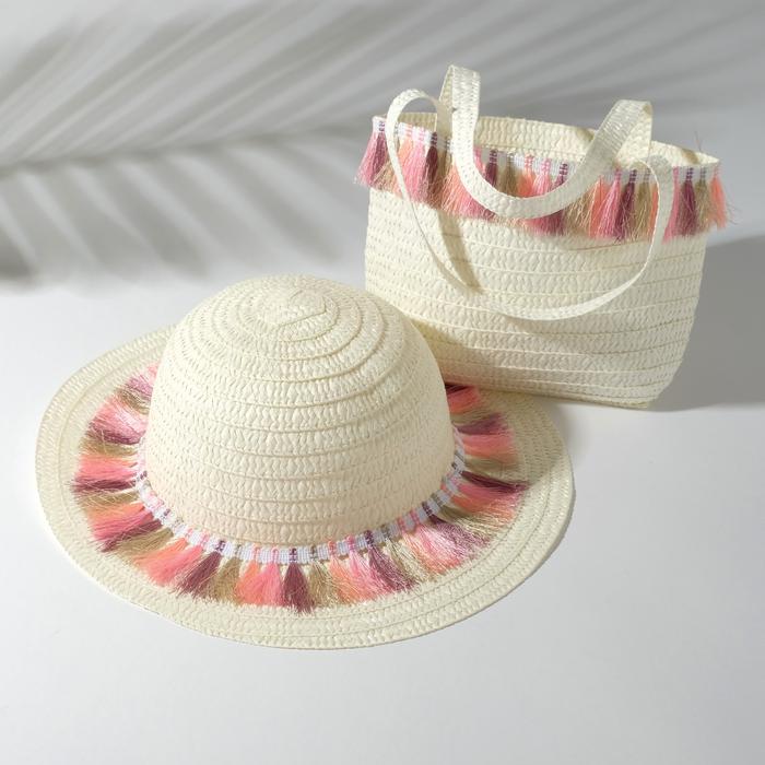 Шляпа + сумочка Selina Цвет: Белый (1-3 года), размер 1-3 года
