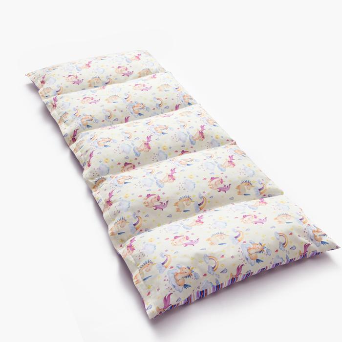 Матрасик с подушками Единороги (70х190 см), размер 70х190 см, цвет кремовый