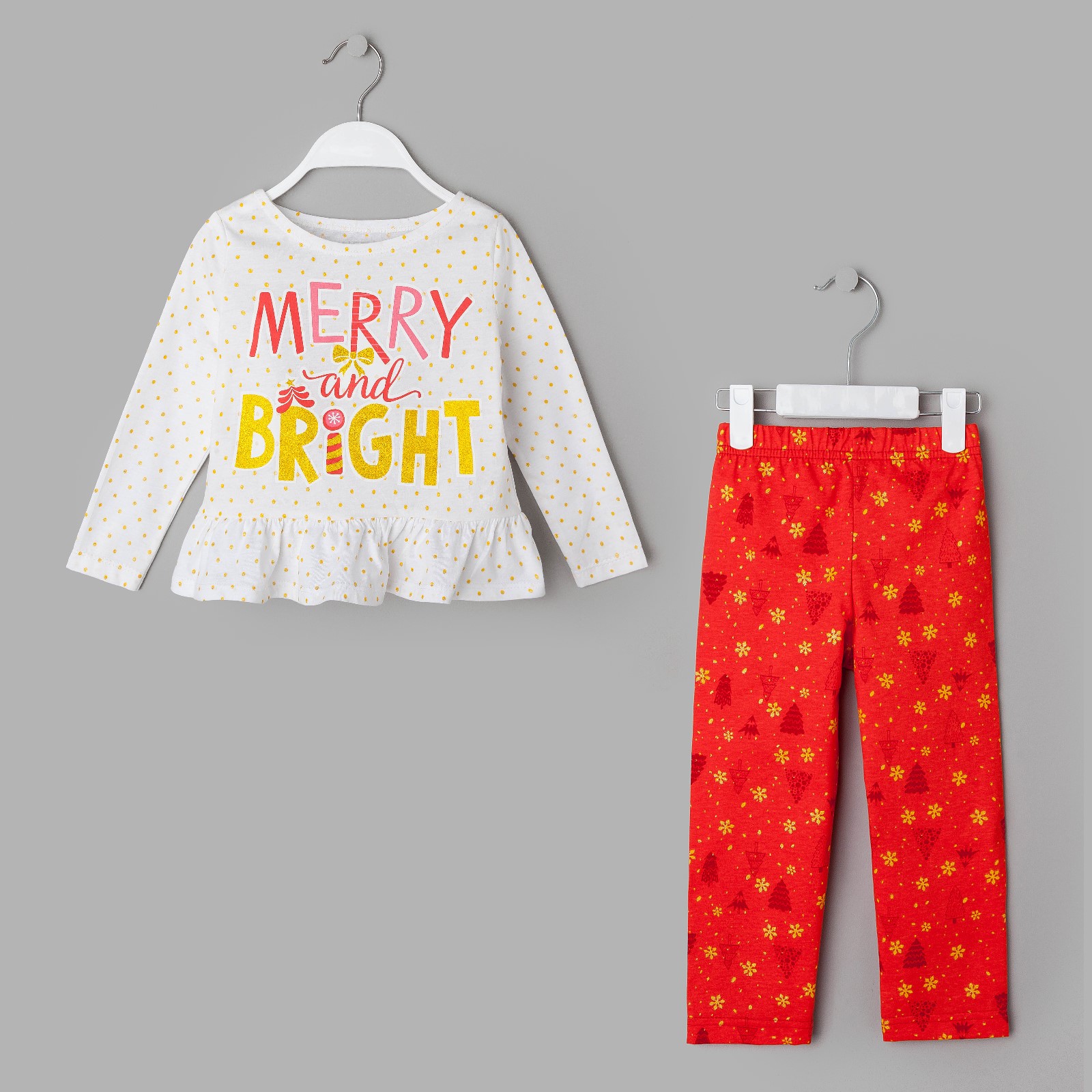 Детская пижама Bright Цвет: Красный, Белый (7-8 лет), размер 7-8 лет kaf595447 Детская пижама Bright Цвет: Красный, Белый (7-8 лет) - фото 1