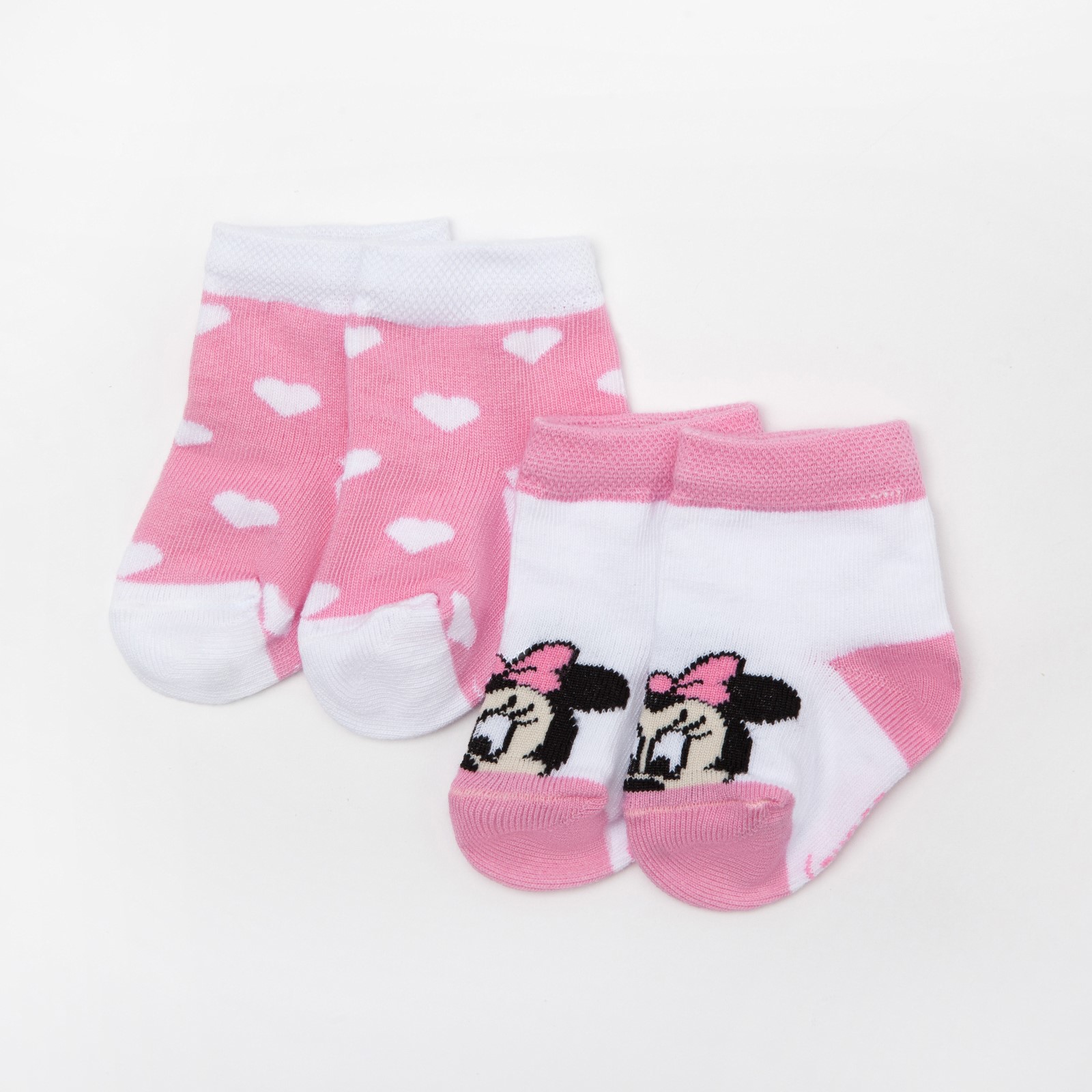 Детские носки Minnie Mouse Цвет: Белый, Розовый (8-10)