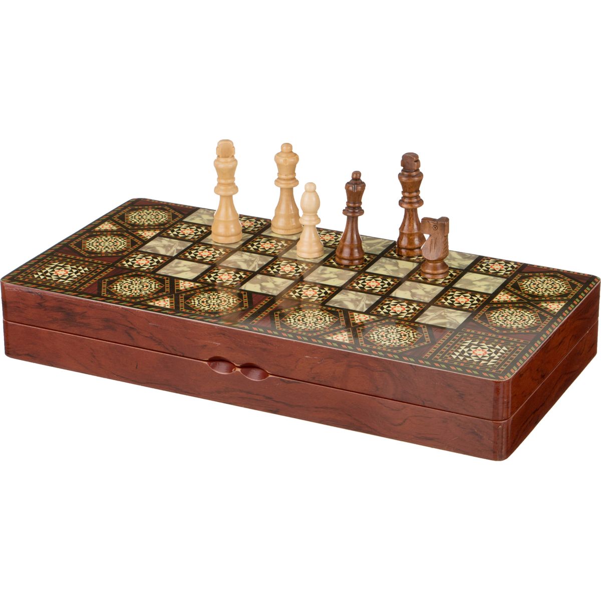 Настольная игра Шахматы-Шашки-Нарды (6х19х40 см), размер 6х19х40 см