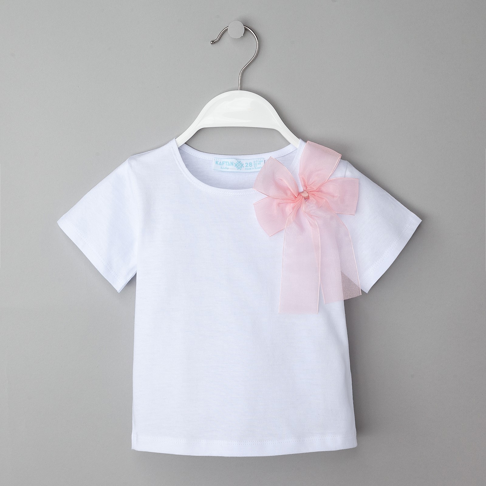 Детская футболка Бантик Цвет: Белый (3-4 года) KAFTAN kaf592097